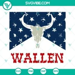 4th Of July, SVG Files, Wallen American Flag SVG Download, 4th Of July Wallen 2