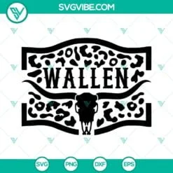 Musics, SVG Files, Wallen Cow Head Leopard Print SVG Files, Morgan Wallen SVG 2