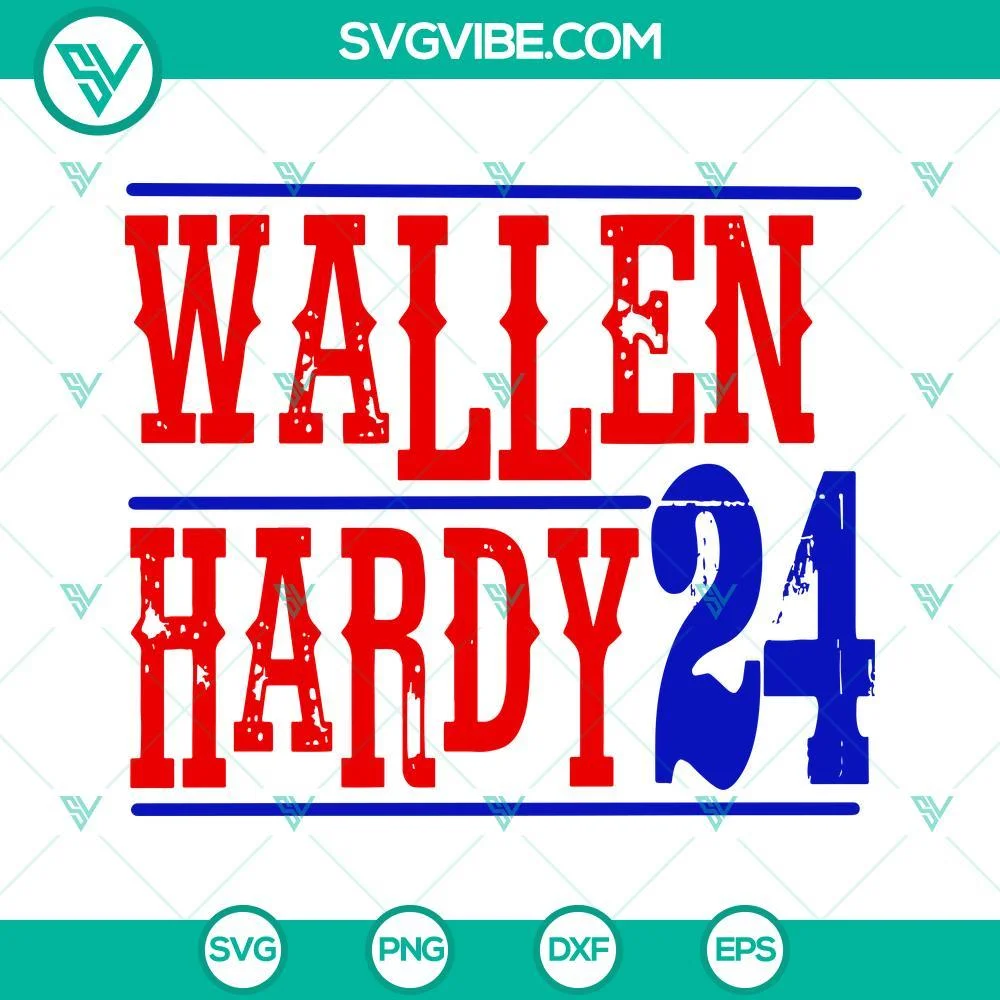 Musics, SVG Files, Wallen Hardy 24 SVG Files PNG DXF EPS Cut Files For Cricut 1