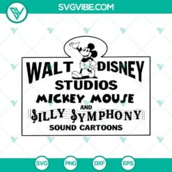 Disney, SVG Files, Walt Disney Studios Mickey Mouse And Silly Symphony SVG 2