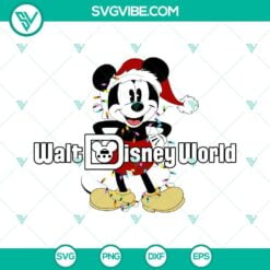 Christmas, Disney, SVG Files, Walt Disney World Mickey Christmas SVG Download, 3