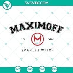 Movies, SVG Files, Wanda Maximoff Est 1989 Scarlet Witch SVG Image PNG DXF EPS 4