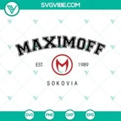 Movies, SVG Files, Wanda Maximoff EST 1989 Sokovia SVG Images, Maximoff Scarlet 2