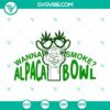 Alpaca smoking weed SVG file with bowl design for marijuana enthusiasts illustration.
