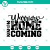 Warriors Homecoming 2022 SVG design for Cricut and Silhouette, available in DXF, EPS, and PNG formats for instant download.