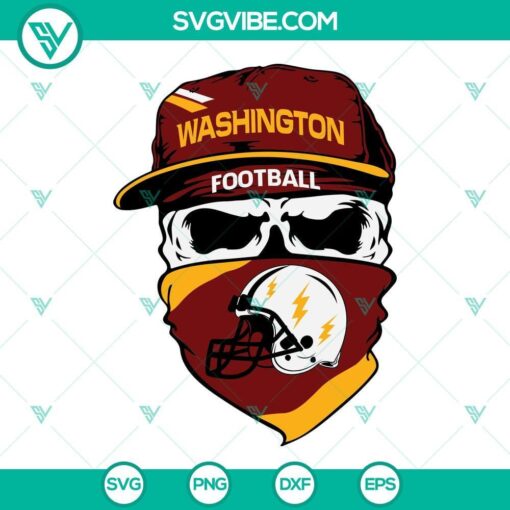 washington commanders skull svg washington football svg png dxf eps cut files 5 mockup