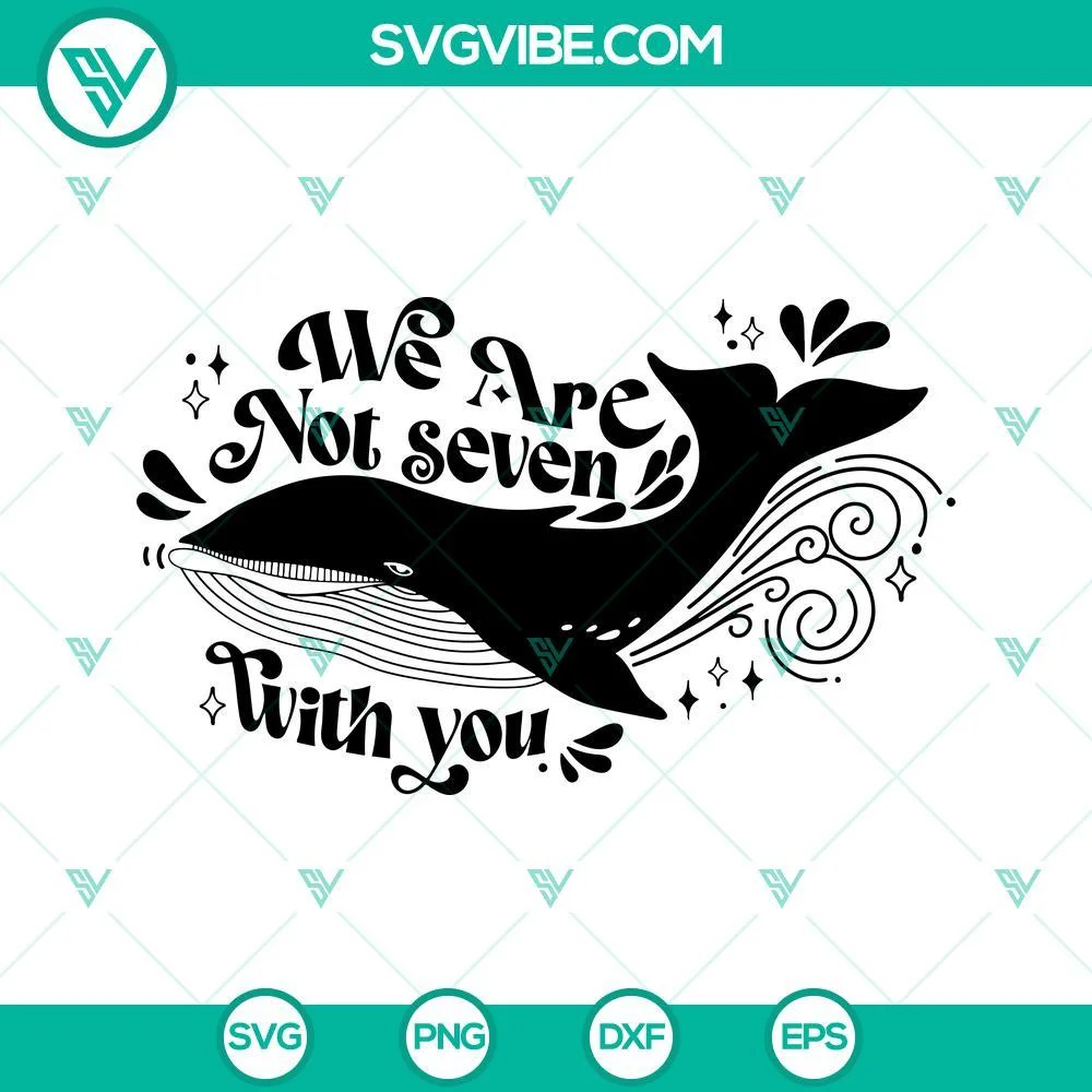 Musics, SVG Files, We Are Not Seven With You SVG Images, Whale SVG Images, BTS 1