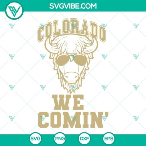 we comin colorado buffaloes svg colorado cut file coach prime team colorado football svg 4 mockup