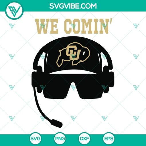 we comin deion sanders svg colorado buffaloes football svg colorado prime headphones svg 8 mockup