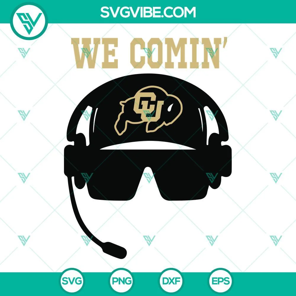 Sports, SVG Files, We Comin Deion Sanders SVG Images, Colorado Buffaloes 1