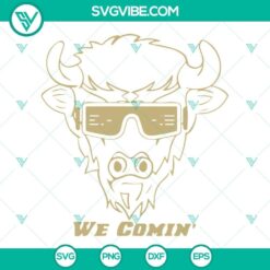 We Comin SVG Files, Colorado Buffaloes Mascot SVG File, Colorado Football