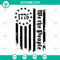 American, SVG Files, We The People SVG Images, 1776 American Flag SVG Image, 13 22