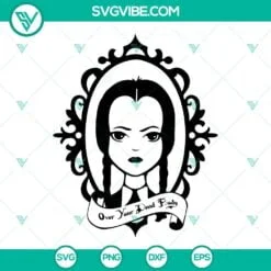 Movies, SVG Files, Wednesday Addams Over Your Dead Body SVG Images, The Addams 2