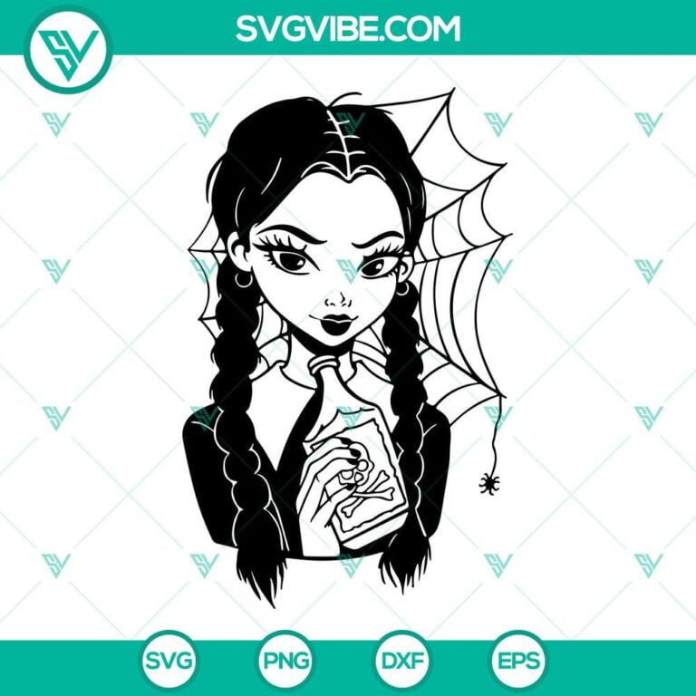 Wednesday Addams Poison SVG Images, Addams Family SVG File PNG DXF EPS ...