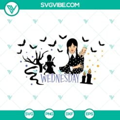 Movies, Starbucks Cup Wrap, SVG Files, Wednesday Addams Starbucks Cup Wrap SVG 2