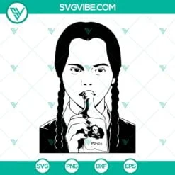 Movies, SVG Files, Wednesday Addams SVG Images PNG Cricut Silhouette, Wednesday 2