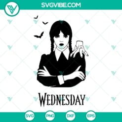 Movies, Starbucks Cup Wrap, SVG Files, Wednesday Addams Starbucks Cup Wrap SVG 3