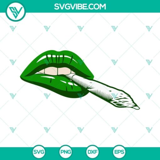 weed lips svg smoking joint svg marijuana girl svg png dxf eps files 9 mockup