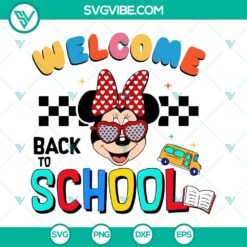 Disney, School, SVG Files, Welcome Back To School Minnie SVG Download, Teacher 6