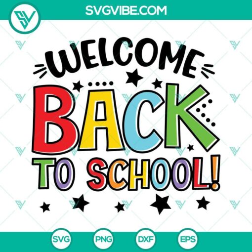 welcome back to school svg first day of school svg png dxf eps digital download 7 mockup