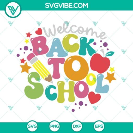 welcome back to school svg retro back to school svg back to school shirt svg first day of school svg 6 mockup