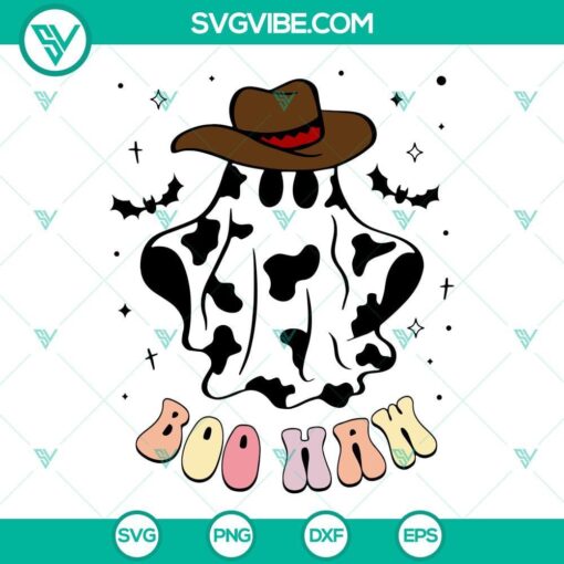 western ghost svg boo haw svg cowboy ghost svg halloween cowgirl svg 8 mockup