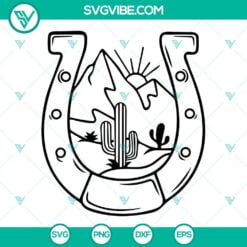 SVG Files, Trending, Western Horseshoe SVG File, Equestrian SVG Image, Rodeo 1