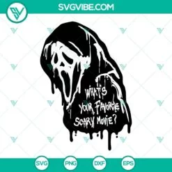 Halloween, SVG Files, The Killer Est 1996 Ghostface SVG File, Ghost Face Scream 3