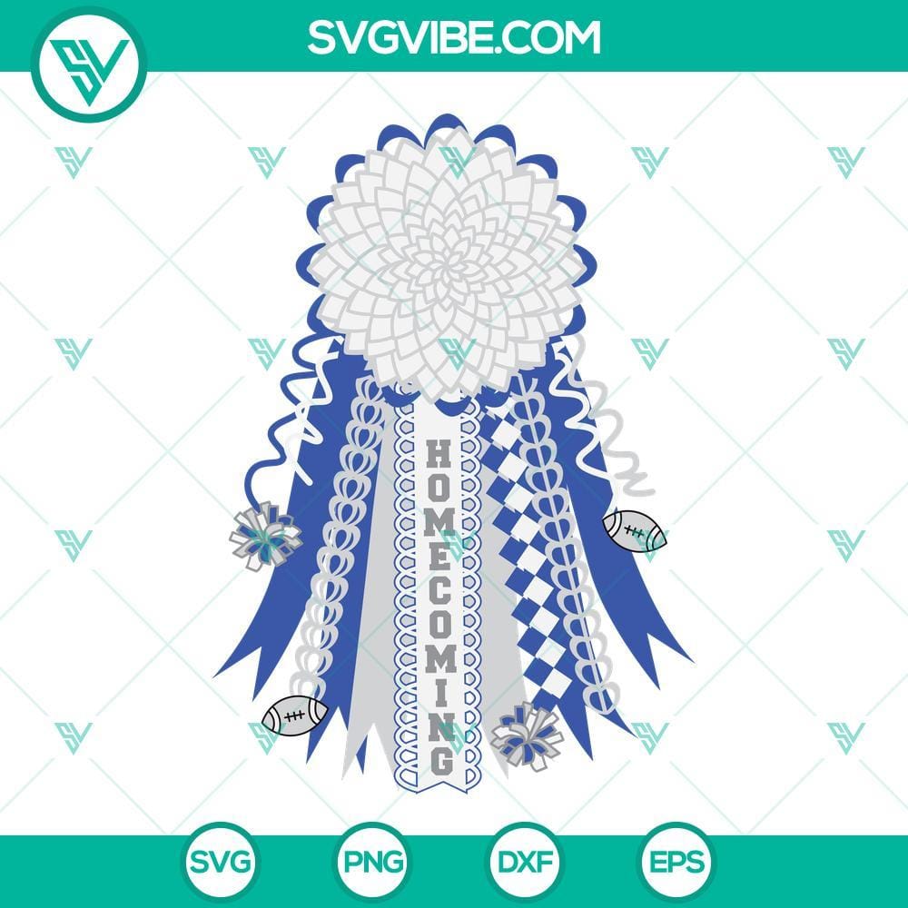 white-blue-silver-homecoming-mum-svg-spirit-team-colors-svg-football-mum-svg-dxf-eps-png-vector-clipart-10-mockup.jpg White, blue, silver homecoming mum SVG images, perfect for spirit teams. Ideal colors for school events, sports, and cheerleading.