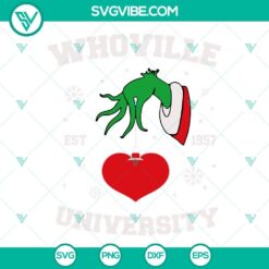 Christmas, SVG Files, Whoville University Est 1957 SVG File Bundle, University 14