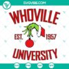 Whoville University SVG design for Cricut & Silhouette crafting in PNG, DXF, EPS vector formats.