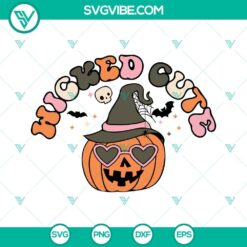 Halloween, SVG Files, Wicked Cute Pumpkin Halloween SVG File EPS DXF PNG 14