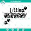 Wildcat paw print SVG design for Cricut, featuring a cute little wildcat in DXF, EPS, and PNG formats for crafting projects.