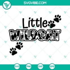 Football, Sports, SVG Files, Wildcat SVG File, Paw Print SVG Image, Little 23