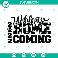 Football, Sports, SVG Files, Wildcats Homecoming 2022 SVG Images DXF EPS PNG 24