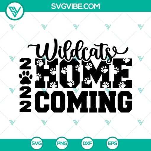 wildcats homecoming 2022 svg dxf eps png cricut silhouette 5 mockup