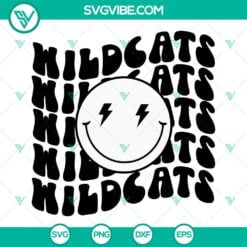 Sports, SVG Files, Wildcats Smiley SVG Image, Wildcats SVG File, Wildcats 1