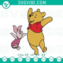 Disney Embroidery Designs, Embroidery Designs, Winnie Pooh And Piglet 23