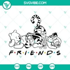 Disney, SVG Files, Baby Winnie The Pooh And Friends SVG File Bundle, Winnie The 6