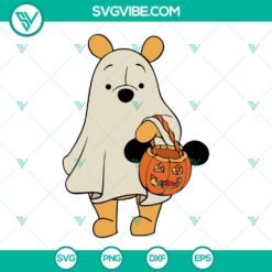 Disney, Halloween, SVG Files, Winnie Pooh Halloween SVG File, Pooh Spooky 24