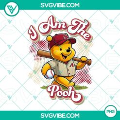 Winnie the Pooh Arizona Diamondbacks baseball logo PNG design file, featuring a unique and fun crossover design.