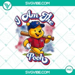 PNG Files, Winnie The Pooh Chicago Cubs Baseball PNG Image Design File Pooh 7