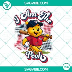 PNG Files, Winnie The Pooh Cleveland Guardians Baseball PNG Image Design File 10