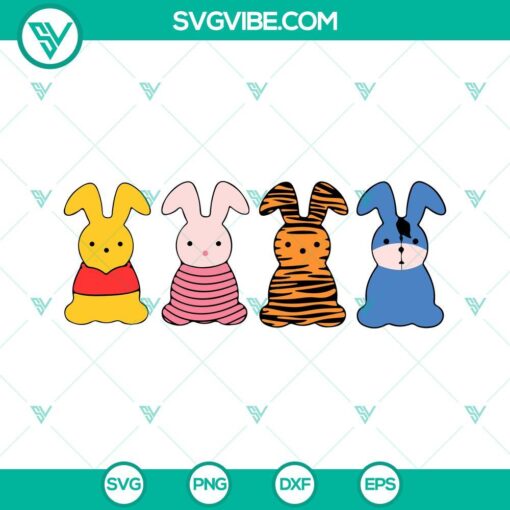 winnie the pooh easter peeps svg easter bunny svg cute easter disney svg png dxf eps 1 mockup 10