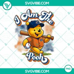 PNG Files, Winnie The Pooh Houston Astros Baseball PNG File Design File Pooh 6