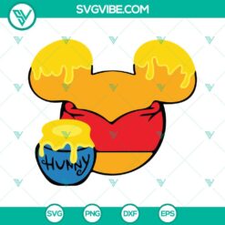 Disney, SVG Files, Winnie The Pooh Mouse Ears SVG Files PNG DXF EPS Digital 10