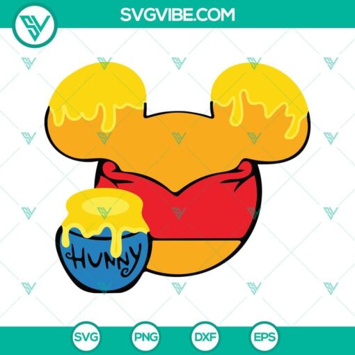 winnie the pooh mouse ears svg png dxf eps digital download 7 mockup