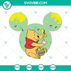 Disney, SVG Files, Winnie The Pooh Mouse Head SVG Images PNG DXF EPS Cricut 2