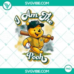 PNG Files, Winnie The Pooh Oakland Athletics Baseball PNG Images Design File 8