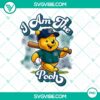 Winnie the Pooh Seattle Mariners baseball design PNG download file, perfect for baseball and Disney fans, digital image.
